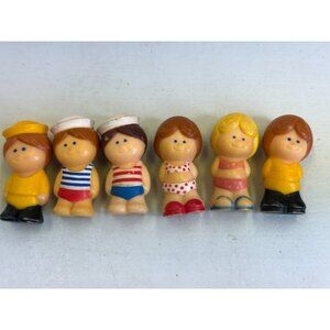 Kenner TREE TOTS Vintage Figure Lot 1975 6 Piece Bundle Family Boy Girl Sailor